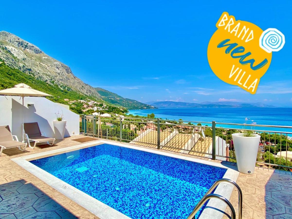 Luxury Villa Akti Barbati 2 With Private Pool By Dadovillas Pyrgi  Exterior photo