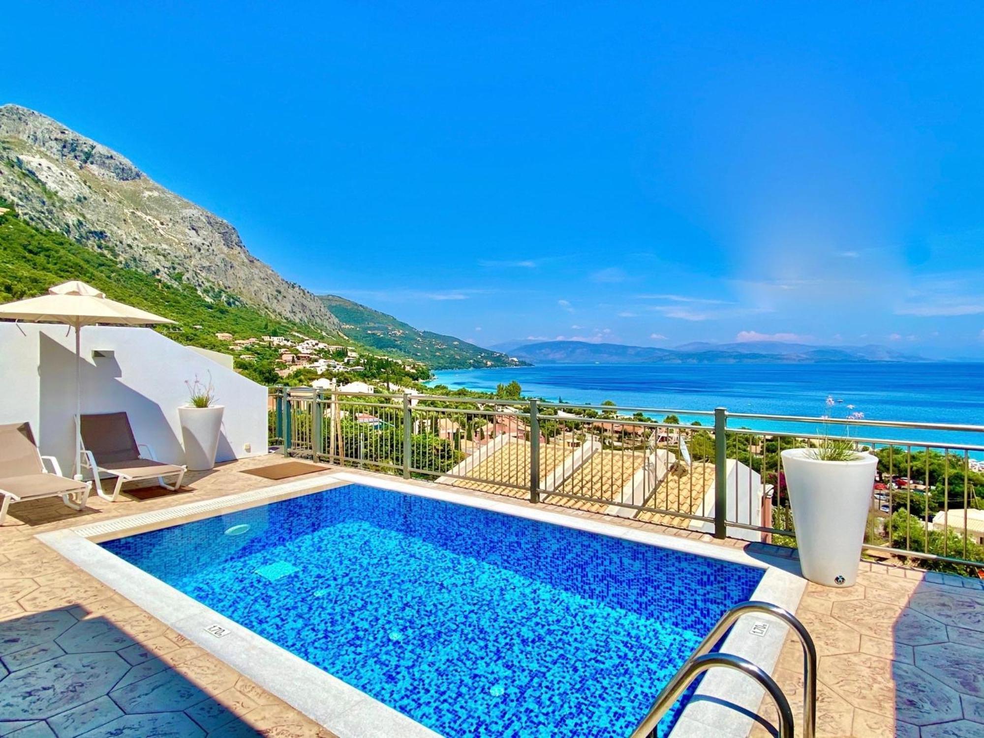 Luxury Villa Akti Barbati 2 With Private Pool By Dadovillas Pyrgi  Exterior photo