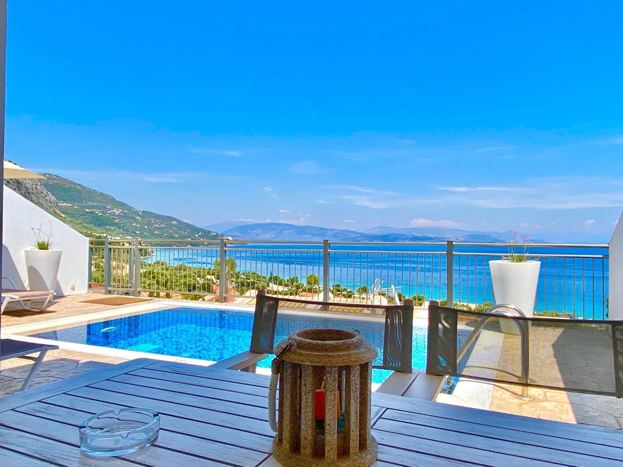 Luxury Villa Akti Barbati 2 With Private Pool By Dadovillas Pyrgi  Exterior photo
